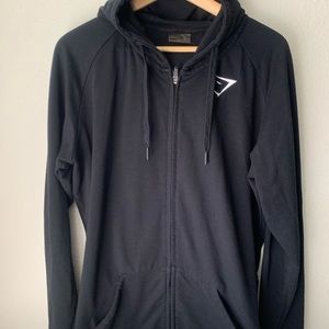 Mens Black Gym Shark Hoodie